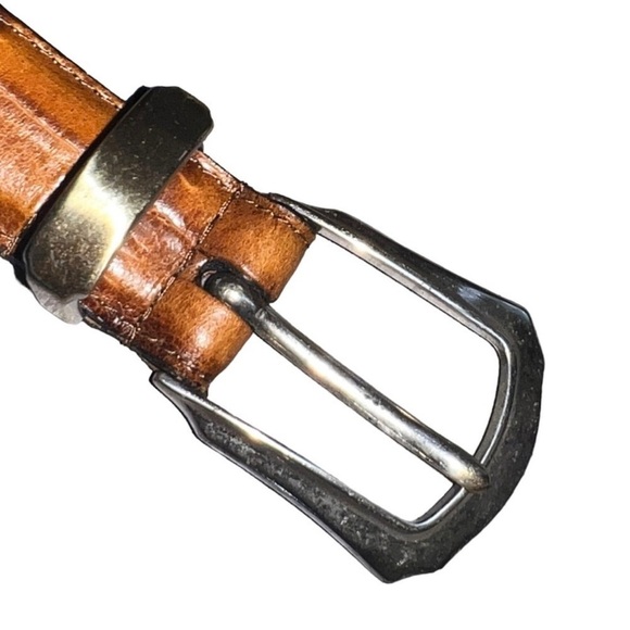 NEW Perry Ellis Portfollio.  Full Grain Cowhide Croc Embossed Belt.  Size 30 - Picture 8 of 9